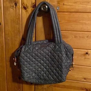 Gray Sutton Small Deluxe Crossbody Bag